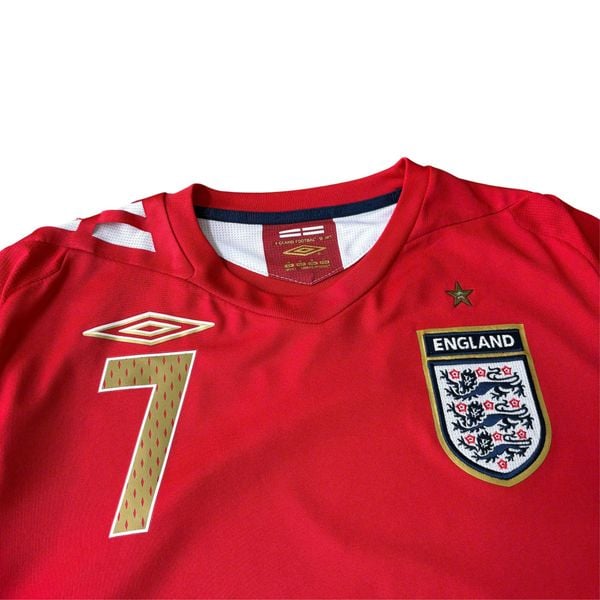 ÁO BÓNG ĐÁ ANH 2006/08 SÂN KHÁCH CHÍNH HÃNG + BECKHAM #7 - 17144489