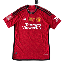 ÁO BÓNG ĐÁ MANCHESTER UNITED 2023/24 SÂN NHÀ CHÍNH HÃNG PLAYER + PATCH FA CUP 12, FINAL DETAIL THÊU + MAINOO #37 - IN3520
