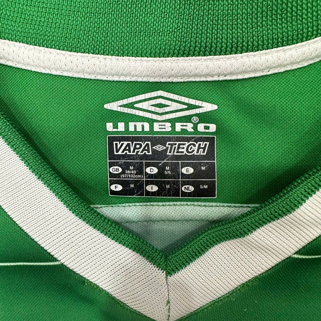 ÁO BÓNG ĐÁ IRELAND 2003/04 CHÍNH HÃNG SÂN NHÀ BẢN FAN - SIZE M - 8/10