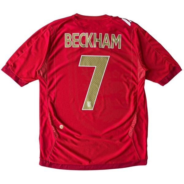 ÁO BÓNG ĐÁ ANH 2006/08 SÂN KHÁCH CHÍNH HÃNG + BECKHAM #7 - 17144489