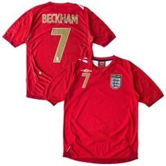 ÁO BÓNG ĐÁ ANH 2006/08 SÂN KHÁCH CHÍNH HÃNG + BECKHAM #7 - 17144489