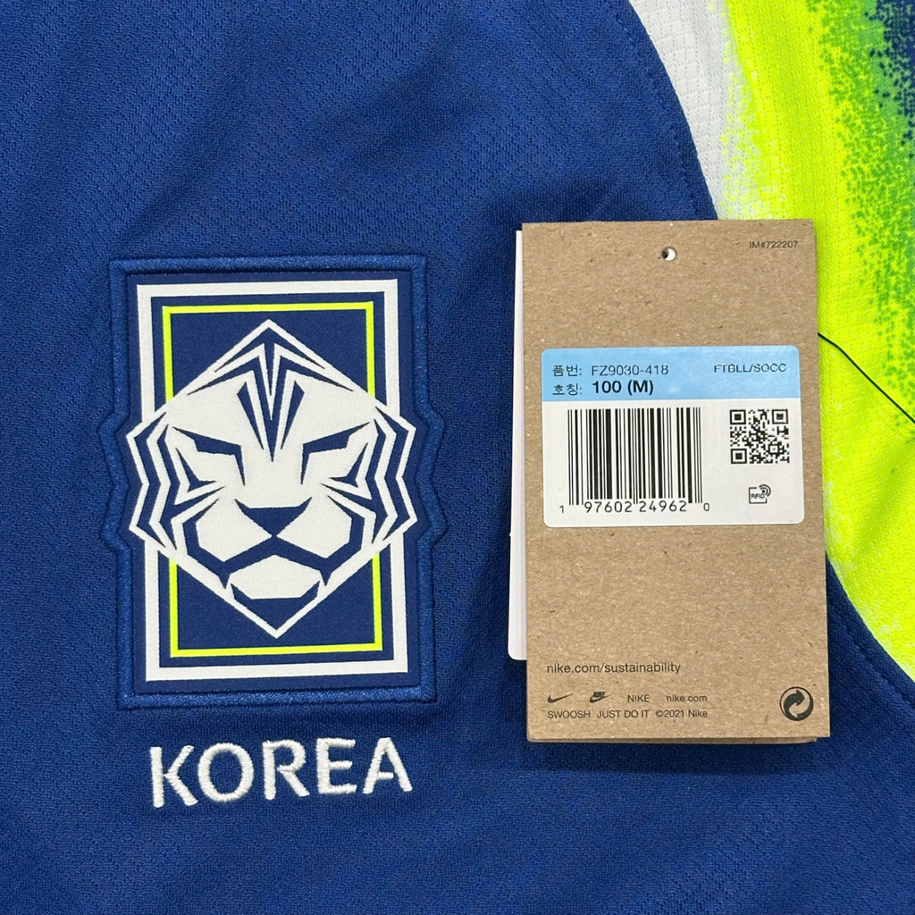 ÁO BÓNG ĐÁ TUYỂN NỮ HÀN QUỐC 2025 CHÍNH HÃNG SÂN KHÁCH BẢN FAN - FZ9030-418 - FORM DÀNH CHO NAM