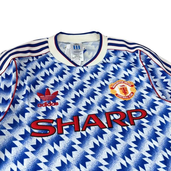 ÁO BÓNG ĐÁ MANCHESTER UNITED 1990/92 SÂN KHÁCH CHÍNH HÃNG REISSUE - JM5495