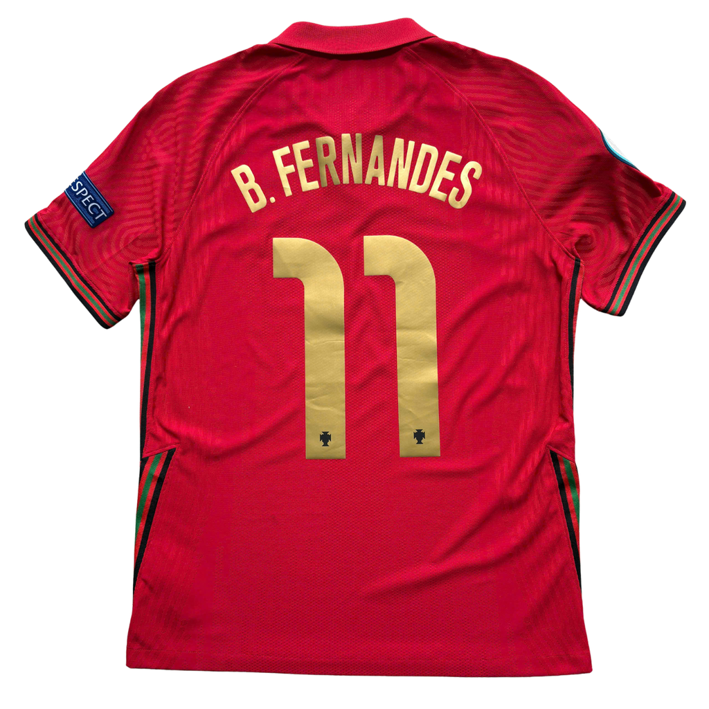 ÁO BÓNG ĐÁ BỒ ĐÀO NHA 2020 SÂN NHÀ CHÍNH HÃNG PLAYER + PATCH EURO 2020, PATCH UNL WINNER 2019 & B.FERNANDES #11 - CD0587-687