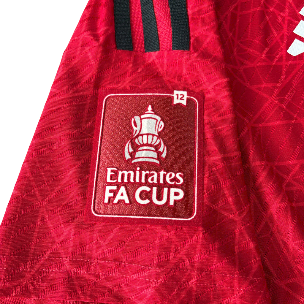 ÁO BÓNG ĐÁ MANCHESTER UNITED 2023/24 SÂN NHÀ CHÍNH HÃNG PLAYER + PATCH FA CUP 12, FINAL DETAIL THÊU + MAINOO #37 - IN3520