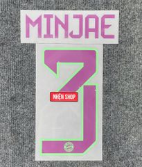 NAMESET MIN JAE 3 AUTHENTIC BAYERN MUNICH SÂN KHÁCH 2023/24 BUNDESLIGA & UCL