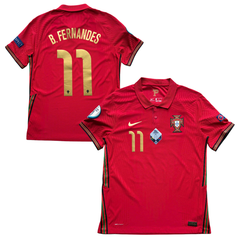 ÁO BÓNG ĐÁ BỒ ĐÀO NHA 2020 SÂN NHÀ CHÍNH HÃNG PLAYER + PATCH EURO 2020, PATCH UNL WINNER 2019 & B.FERNANDES #11 - CD0587-687