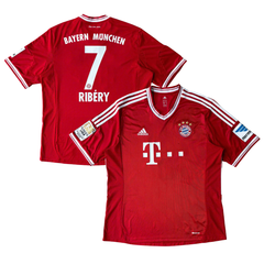 ÁO BÓNG ĐÁ BAYERN MUNICH 2013/14 SÂN NHÀ CHÍNH HÃNG FAN  + RIBÉRY #7 - SIZE XL (UK)