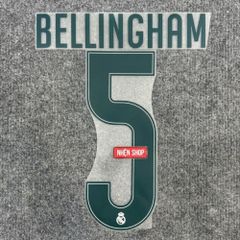 NAMESET BELLINGHAM 5 AUTHENTIC REAL MADRID SÂN NHÀ 2026/27 CUP