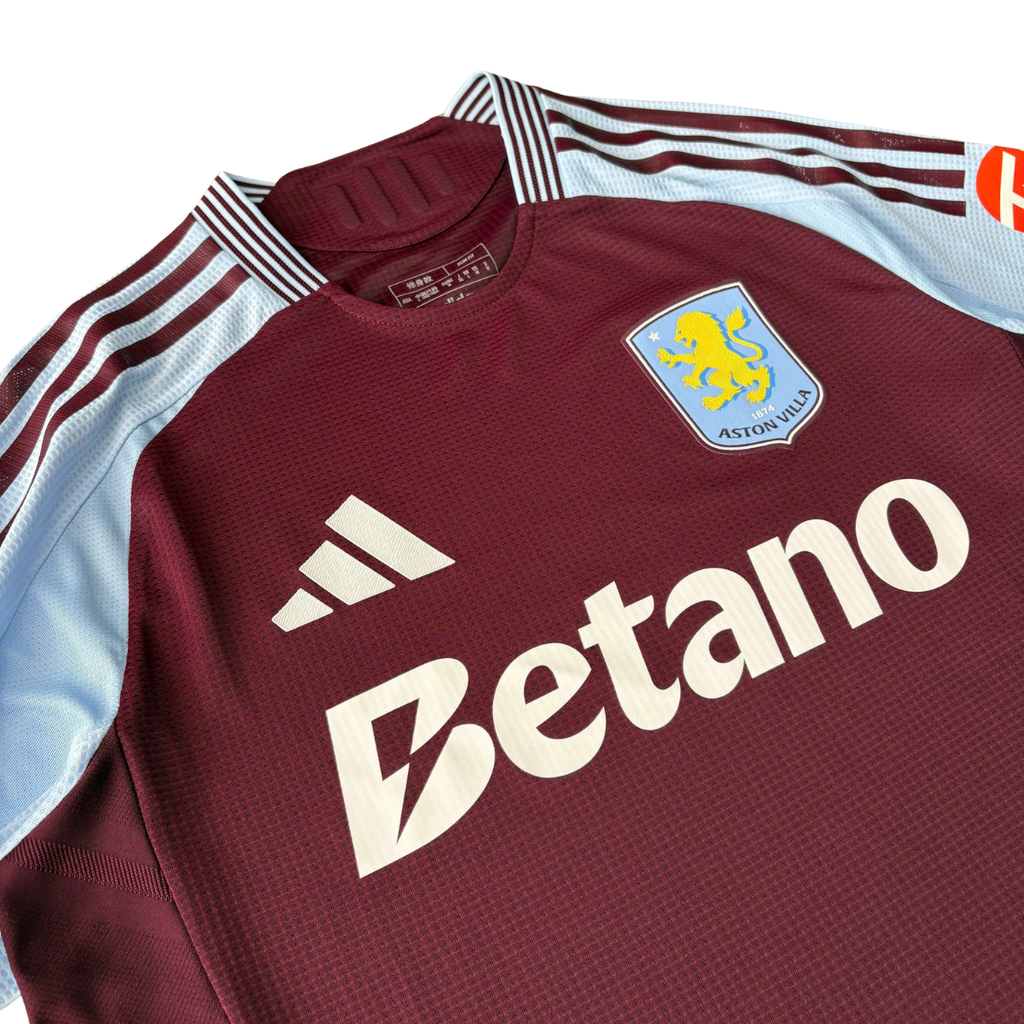 ÁO BÓNG ĐÁ ASTON VILLA 2024/25 SÂN NHÀ CHÍNH HÃNG PLAYER + PATCH C1 - JD1200