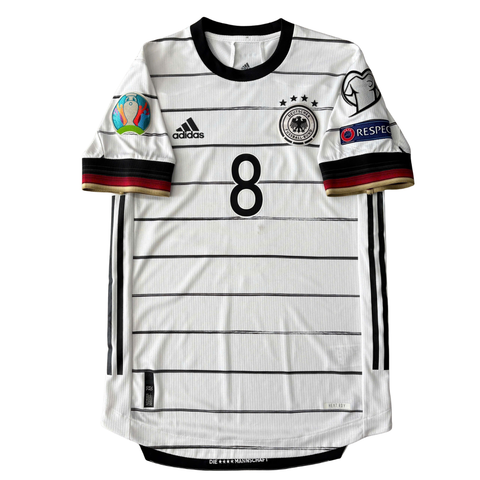 ÁO BÓNG ĐÁ ĐỨC 2020 SÂN NHÀ CHÍNH HÃNG PLAYER - PATCH EURO 2020 + KROOS #8 - EH6104