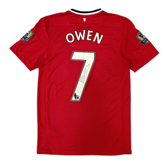 ÁO BÓNG ĐÁ MANCHESTER UNITED 2011/12 SÂN NHÀ CHÍNH HÃNG - PATCH NHA + OWEN #7 + CHỮ KÍ - 423932-623