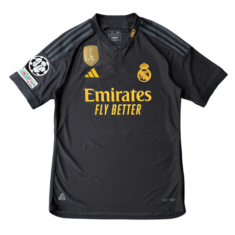 ÁO BÓNG ĐÁ REAL MADRID 2023/24 THỨ BA CHÍNH HÃNG PLAYER - PATCH C1, FIFA WORLD CHAMPIONS 2022 + VINI JR. #7 -- IQ4923