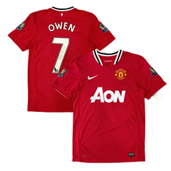 ÁO BÓNG ĐÁ MANCHESTER UNITED 2011/12 SÂN NHÀ CHÍNH HÃNG - PATCH NHA + OWEN #7 + CHỮ KÍ - 423932-623