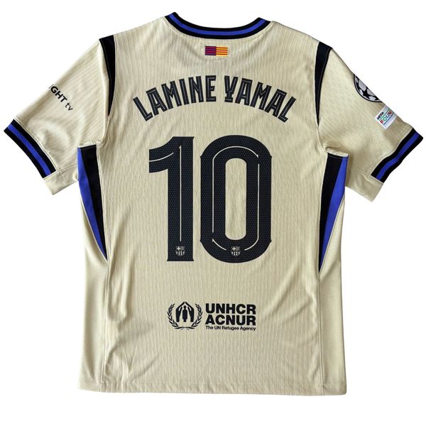 ÁO BÓNG ĐÁ BARCELONA x KOBE BRYANT 2025/26 SÂN KHÁCH CHÍNH HÃNG PLAYER - PATCH C1 + LAMINE YAMAL #10 -- HJ4554-784