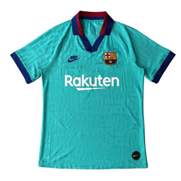 ÁO BÓNG ĐÁ BARCELONA 2019/20 THỨ BA CHÍNH HÃNG PLAYER + GRIEZMANN 17 -KHÔNG TAG 10/10- AR9343-310