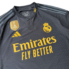 ÁO BÓNG ĐÁ REAL MADRID 2023/24 THỨ BA CHÍNH HÃNG PLAYER - PATCH C1, FIFA WORLD CHAMPIONS 2022 + VINI JR. #7 -- IQ4923