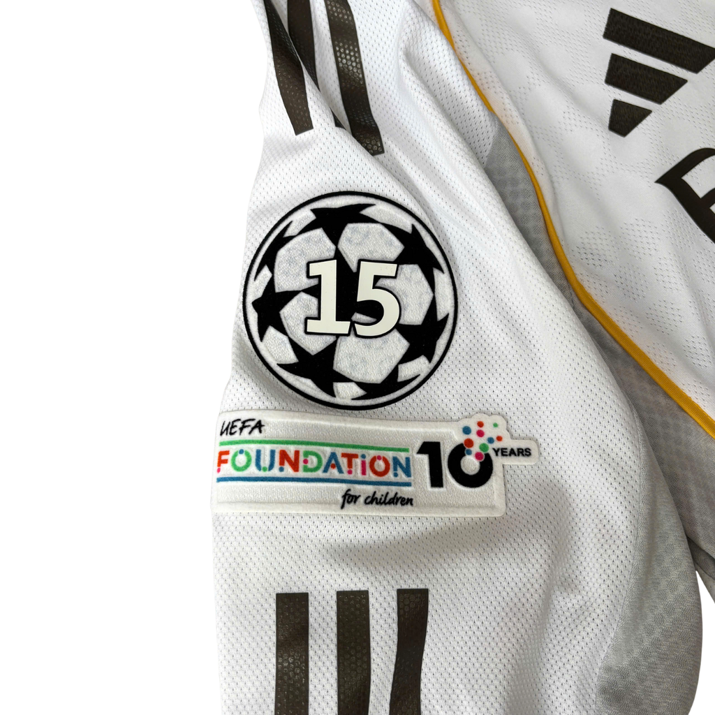 ÁO BÓNG ĐÁ REAL MADRID 2025/26 SÂN NHÀ TAY DÀI CHÍNH HÃNG PLAYER - PATCH C1, INTERCONTINENTAL CHAMPIONS 2024 - BELLINGHAM #5 - JN8866
