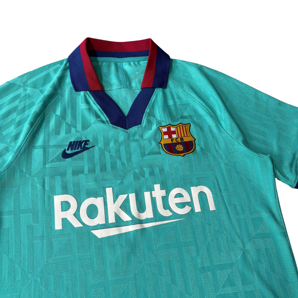 ÁO BÓNG ĐÁ BARCELONA 2019/20 THỨ BA CHÍNH HÃNG PLAYER + GRIEZMANN 17 -KHÔNG TAG 10/10- AR9343-310