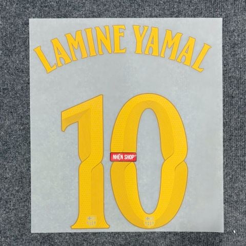 NAMESET LAMINE YAMAL 10 AUTHENTIC BARCELONA SÂN NHÀ 2026/27 CUP