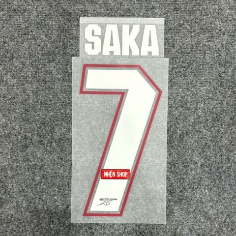 NAMESET SAKA 7 AUTHENTIC ARSENAL 2026/27 SÂN NHÀ CUP