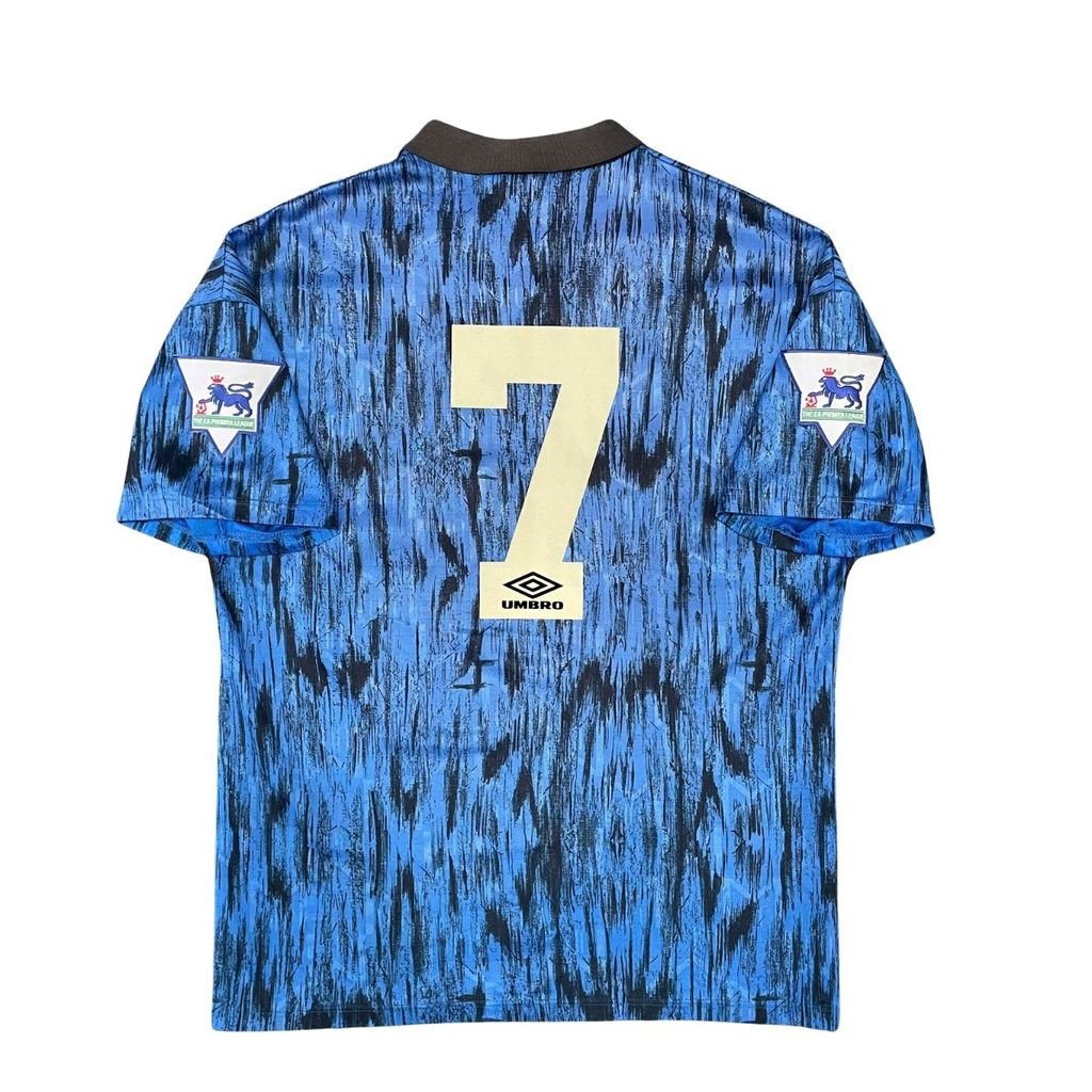 ÁO BÓNG ĐÁ MANCHESTER UNITED 1992/93 AWAY NAME SET SỐ 7 CHÍNH HÃNG (KHÔNG TAG)