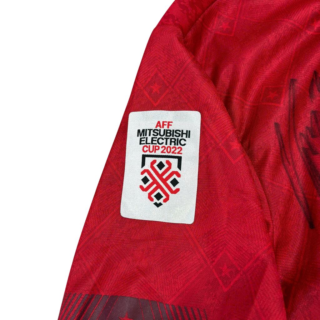 ÁO BÓNG ĐÁ VIỆT NAM 2022 SÂN NHÀ CHÍNH HÃNG PLAYER + PATCH AFF CUP 2022 + CHỮ KÍ CẦU THỦ
