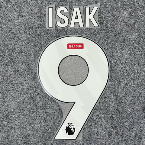 NAMESET ISAK 9 AUTHENTIC LIVERPOOL SÂN NHÀ 2025/26 EPL