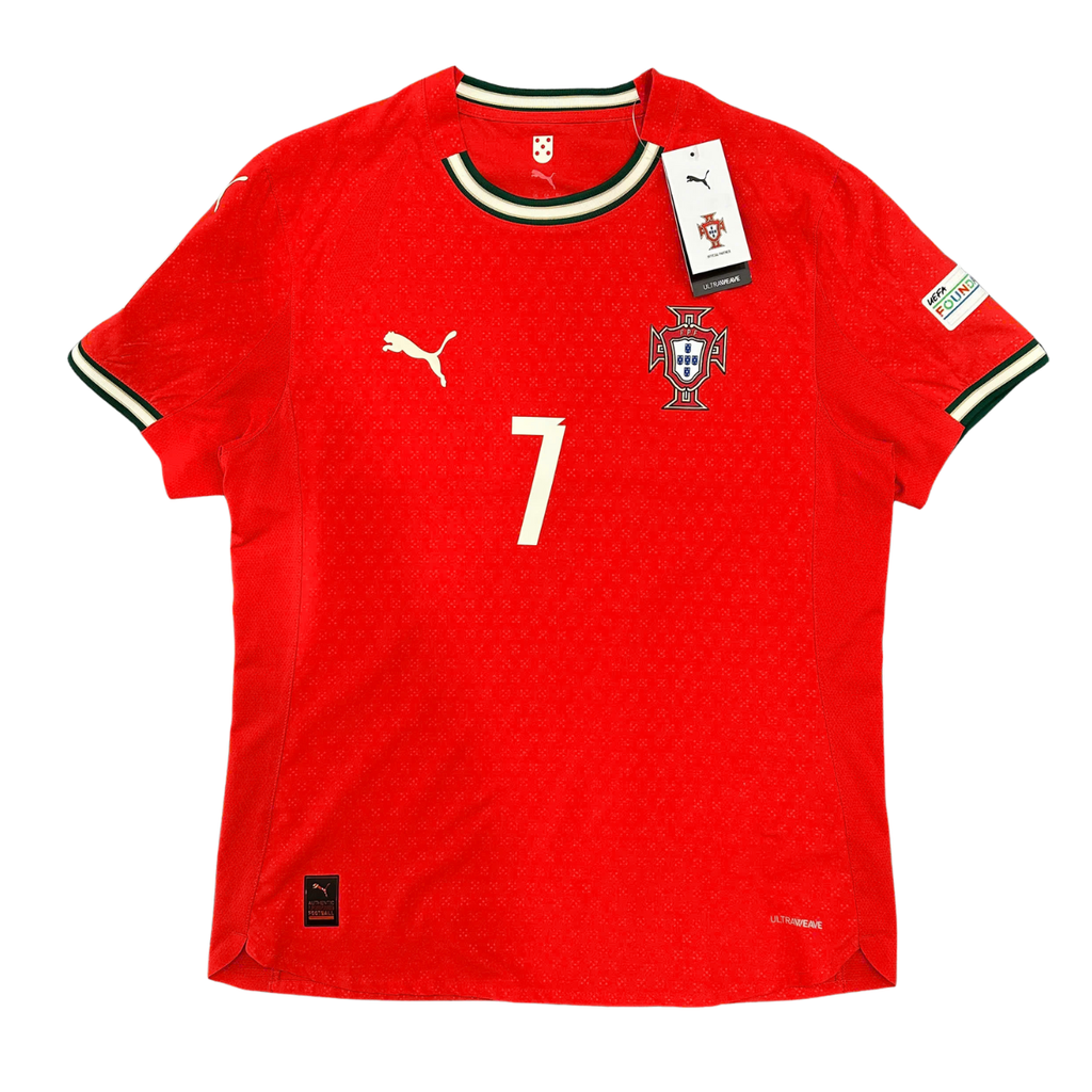 ÁO BÓNG ĐÁ TUYỂN BỒ ĐÀO NHA 2025 CHÍNH HÃNG SÂN NHÀ BẢN PLAYER NAMESET RONALDO 7 - 780766-01