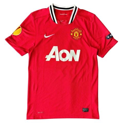 ÁO BÓNG ĐÁ MANCHESTER UNITED 2011/12 CHÍNH HÃNG SÂN NHÀ PLAYER 423932-623 - NAME PATCH EUROPA LEAGUE CARRICK