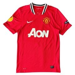 ÁO BÓNG ĐÁ MANCHESTER UNITED 2011/12 CHÍNH HÃNG SÂN NHÀ PLAYER 423932-623 - NAME PATCH EUROPA LEAGUE CARRICK