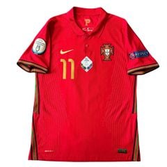 ÁO BÓNG ĐÁ BỒ ĐÀO NHA 2020/21 CHÍNH HÃNG SÂN NHÀ PLAYER CD0587-687 - NAME PATCH UEFA B.FERNANDES