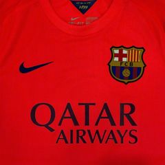 ÁO BÓNG ĐÁ BARCELONA 2014/15 CHÍNH HÃNG SÂN KHÁCH PLAYER 612654-672 - NAME PATCH LFP MESSI