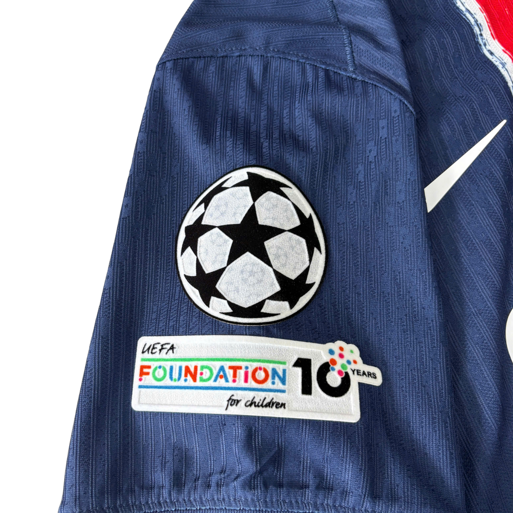 ÁO BÓNG ĐÁ PSG 2025/26 SÂN NHÀ CHÍNH HÃNG PLAYER O.DEMBÉLÉ #10 PHÔNG + PATCH C1 FN8774-411 - KHÔNG TAG - 10/10