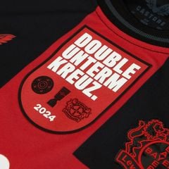 ÁO BÓNG ĐÁ BAYER LEVERKUSEN SÂN NHÀ 2023/24 KỶ NIỆM DOUBLE CUP WINNERS CHÍNH HÃNG – CÓ HỘP | TJ13566