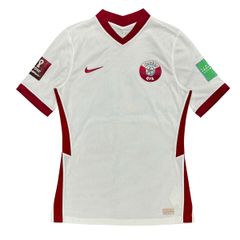 ÁO BÓNG ĐÁ ĐỘI TUYỂN QATAR 2022/23 CHÍNH HÃNG SÂN NHÀ FAN CD8103-100 - PATCH FIFA WORLD CUP SIZE M (UK)