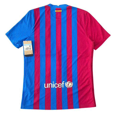 ÁO BÓNG ĐÁ BARCELONA 2021/22 CHÍNH HÃNG SÂN NHÀ BẢN PLAYER - CV7847-428