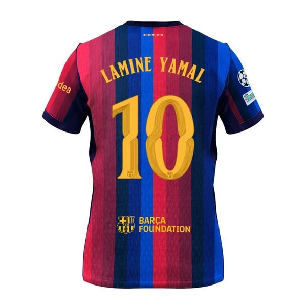 NAMESET LAMINE YAMAL 10 AUTHENTIC BARCELONA SÂN NHÀ 2026/27 CUP