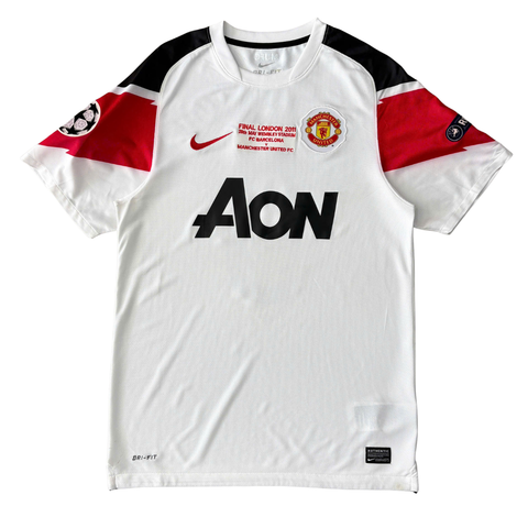 ÁO BÓNG ĐÁ MANCHESTER UNITED 2011/12 SÂN KHÁCH CHÍNH HÃNG FAN + PATCH C1, DETAIL FINAL + BERBATOV #9 - 382470-105