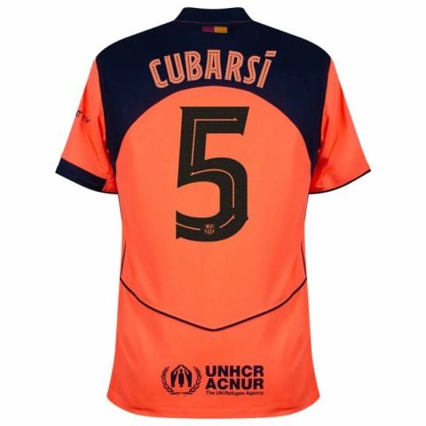 NAMESET CUBARSÍ 5 AUTHENTIC BARCELONA 2025/26 SÂN KHÁCH THỨ BA CUP