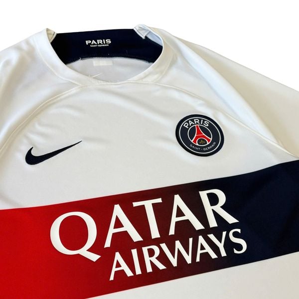 ÁO BÓNG ĐÁ PSG 2023/24 SÂN KHÁCH CHÍNH HÃNG FAN -- DX2693-101