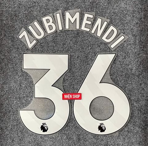 NAMESET ZUBIMENDI 36 AUTHENTIC ARSENAL SÂN NHÀ 2025/26 EPL