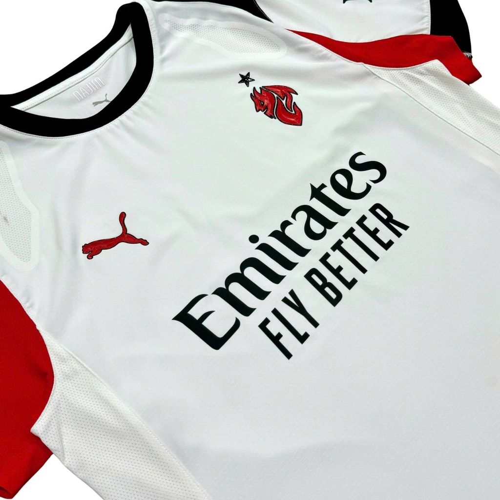 ÁO BÓNG ĐÁ AC MILAN 2025/26 CHÍNH HÃNG PLAYER SÂN KHÁCH 779970-02 - KHÔNG TAG - 10/10