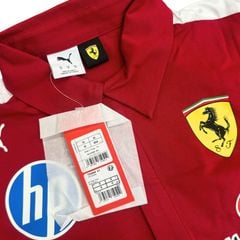ÁO ĐUA XE SCUDERIA FERRARI 2025 TEAM POLO ĐỎ 763944-01