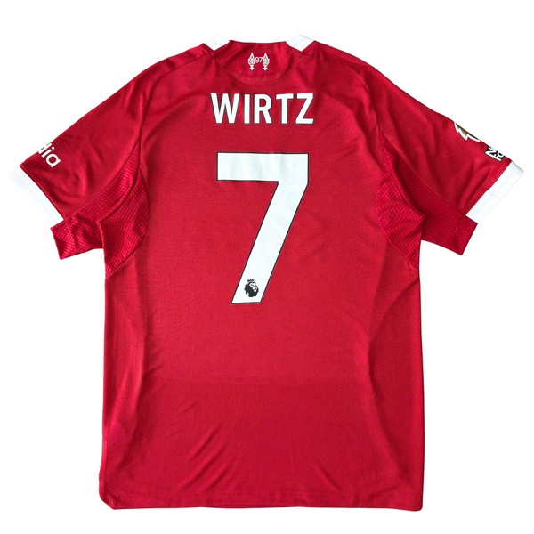 ÁO BÓNG ĐÁ LIVERPOOL 2025/26 SÂN NHÀ CHÍNH HÃNG PLAYER WIRTZ #7 PHÔNG EPL + PATCH JY4237 - KHÔNG TAG - 10/10