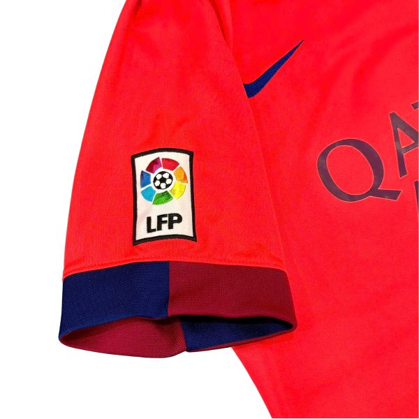 ÁO BÓNG ĐÁ BARCELONA 2014/15 CHÍNH HÃNG SÂN KHÁCH PLAYER 612654-672 - NAME PATCH LFP MESSI