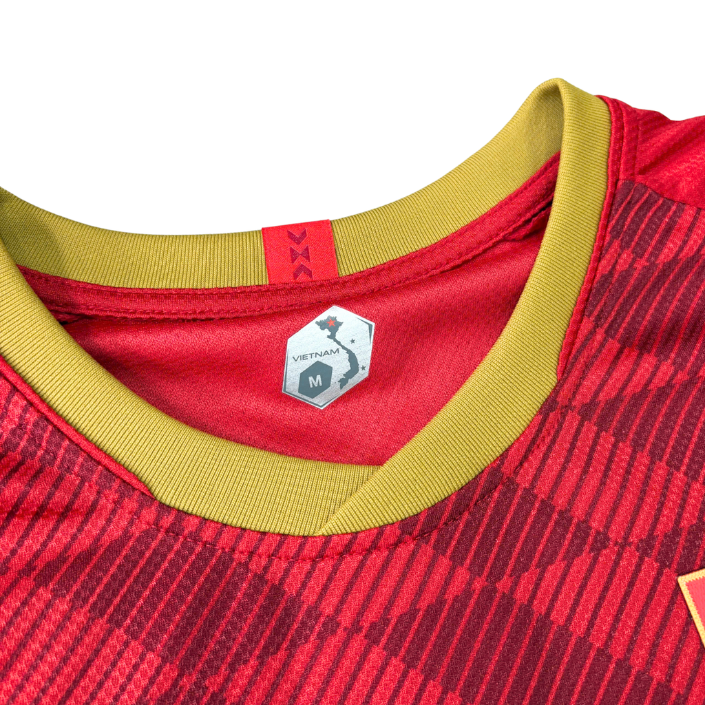 ÁO BÓNG ĐÁ VIỆT NAM 2019 SÂN NHÀ CHÍNH HÃNG PLAYER 038-923 - ĐỖ DUY MẠNH #2 + PATCH ASIAN CUP 2019