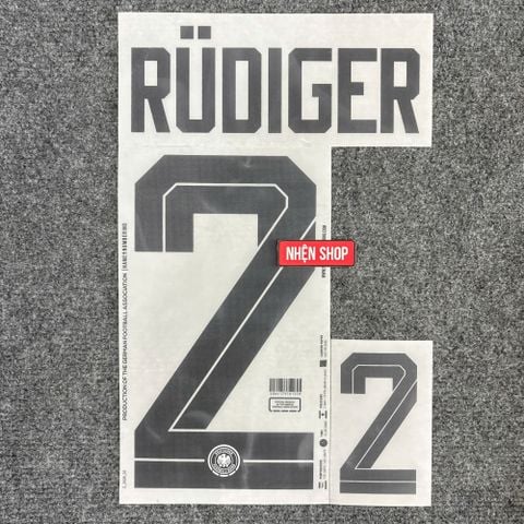NAMESET RÜDIGER 2 AUTHENTIC ĐỨC SÂN NHÀ 2026 WORLD CUP