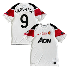 ÁO BÓNG ĐÁ MANCHESTER UNITED 2011/12 SÂN KHÁCH CHÍNH HÃNG FAN + PATCH C1, DETAIL FINAL + BERBATOV #9 - 382470-105