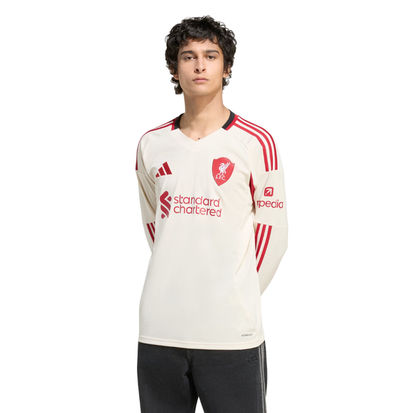 ÁO BÓNG ĐÁ LIVERPOOL 25/26 SÂN KHÁCH CHÍNH HÃNG FAN TAY DÀI - JV6448